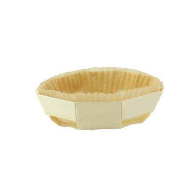 PacknWood 210NBAKERD12 4.7 x 1.6 in. Round Baking Mold with Liner - Natural 