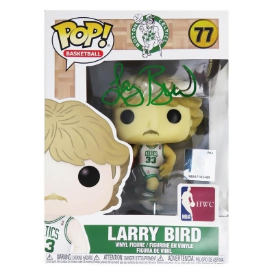 Schwartz Sports Memorabilia BIRFUN200 Larry Bird Signed Boston Celtics NBA Legends Funko Pop Doll No.77 
