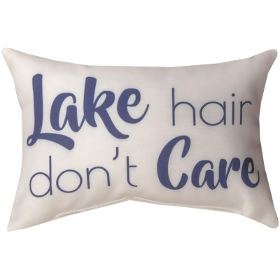 Manual Woodworkers SWLHDC 12.5 x 8 in. Lake Life Lake Hair Dont Care Outdoor Pillow 