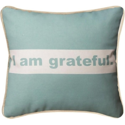 Manual Woodworkers SDAFG 12 x 12 in. Affirmations I am Grateful Pillow 