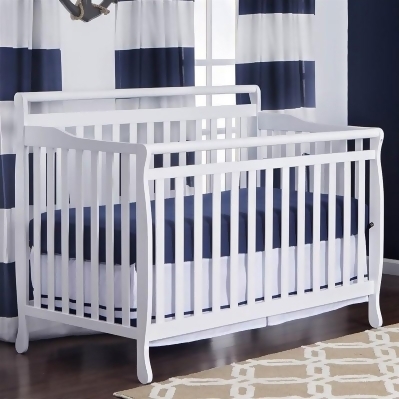 AFG Mila 618W 3-in-1 Convertible Crib in White 