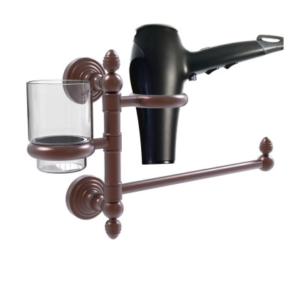 Allied Brass WP-GTBD-1-CA Waverly Place Collection Hair Dryer Holder & Organizer, Antique Copper 