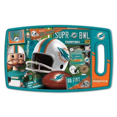 YouTheFan 2500119 NFL Miami Dolphins Retro Series Cutting Board 