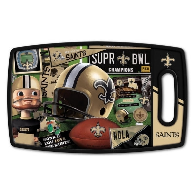 YouTheFan 2500140 NFL New Orleans Saints Retro Series Cutting Board 