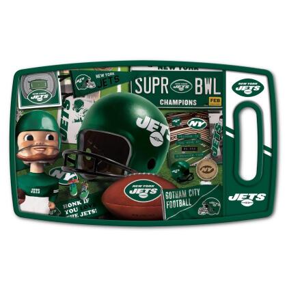 YouTheFan 2500164 NFL New York Jets Retro Series Cutting Board 