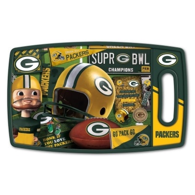 YouTheFan 2500034 NFL Green Bay Packers Retro Series Cutting Board 