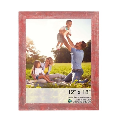 HomeRoots 380374 14 x 21 in. Rustic Red Picture Frame 