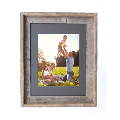 HomeRoots 380368 19 x 24 in. Rustic Cinder Picture Frame with Plexiglass Holder 