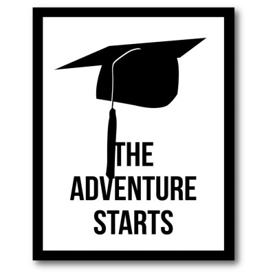 Courtside Market WEB-SM134-16x20 16 x 20 in. The Adventure Starts Gallery-Wrapped Canvas Wall Art 