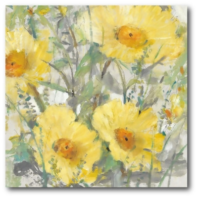 Courtside Market WEB-YG231-16x16 16 x 16 in. Yellow Bunch I Gallery-Wrapped Canvas Wall Art 