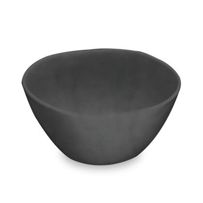 TarHong TT20743971 13.5 oz 6 x 3 in. Black Bamboo Bowl, Planta & Majority Plant Based Melamine - Set of 6 