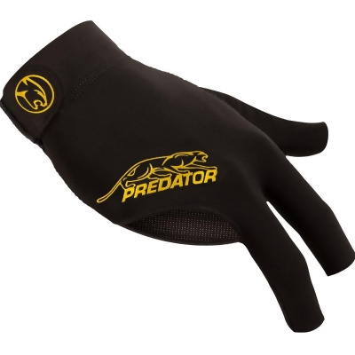 Billiards Accessories BGRPY S-M Predator Second Skin Bridge Hand Right Glove, Black & Yellow - Small & Medium 