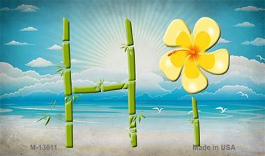 Smart Blonde M-13611 3.5 x 2 in. HI Bamboo Novelty Metal Magnet 