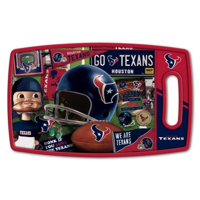 YouTheFan 2500041 NFL Houston Texans Retro Series Cutting Board 