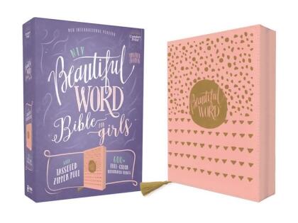 ZonderKidz 26232X NIV Beautiful Word Bible for Girls Comfort Print Updated-Pink Leathersoft 