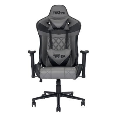 Techni Sport RTA-TSXL3-GRY Ergonomic Gaming Chair, Grey - Extra Large 