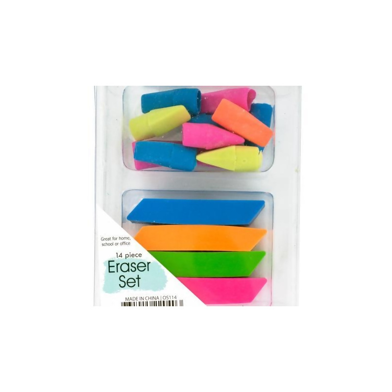 Bulk Buys SC029-80 Colored Pencil Eraser Set - 80 Piece