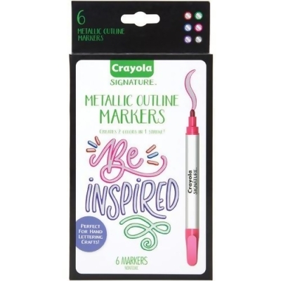 Crayola CYO58-6701 Metallic Outline Paint Marker - Pack of 6 