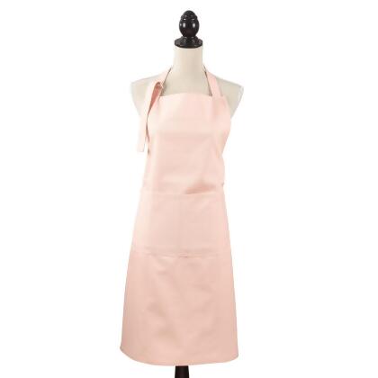 SARO 2443.RS01 Classic Cuisine Denim Pocket Apron - Rose Red 