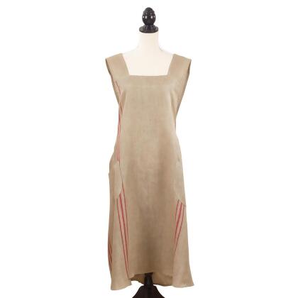 SARO 1058.R01 Chic Cuisine Slip-on Striped Apron - Red 