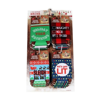 DDI 2336470 Ugly Sweater Drink Sleeve Assortment Case of 24 