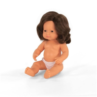 DDI 2351036 15" Baby Doll Brunette Girl Case of 4 