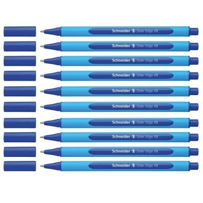 Rediform PSY152203-10 Schneider Slider Edge Ballpoint Pen, Blue - Pack of 10 