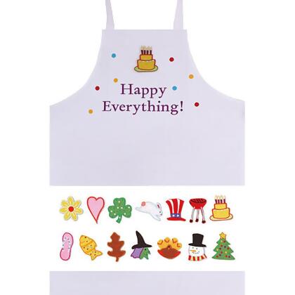 Peking Handicraft 02TA1664WC 22 x 35 in. Happy Everything Apron - Pack of 2 