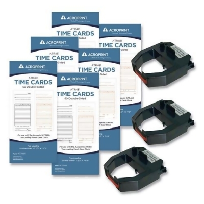 Acroprint TXP300 TXP300 Accessory Bundle with 300 Cards & 3 Ribbons 