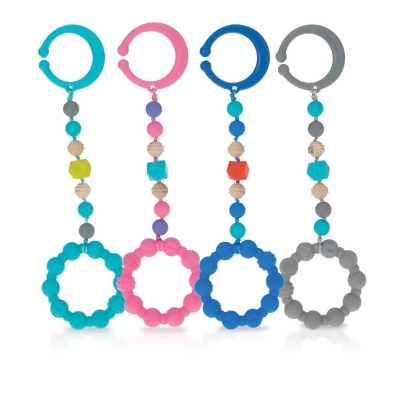 DDI 2330394 Nuby? Soothing Tagalong Teether - Assorted Colors 3M+ Case of 48 