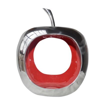 HomeRoots 383739 Apple Aluminum Decorative Accent Bowl 