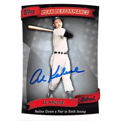 Autograph Warehouse 587367 Al Kaline Autographed Baseball Card - 2010 Topps - No.PP95 Peak Performance Detroit Tigers Hall of Famer 
