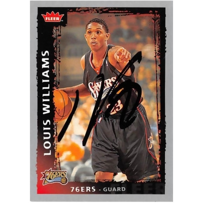 Autograph Warehouse 598334 Lou Williams Autographed Basketball Card - Philadelphia 76ers Sixth Man NBA All Star - 2009 Fleer No.47 