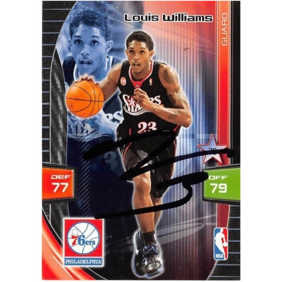 Autograph Warehouse 598339 Lou Williams Autographed Basketball Card - Philadelphia 76ers Sixth Man NBA All Star - 2009 Panini Adrenalyn No.FC43 