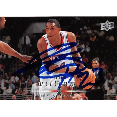Autograph Warehouse 598341 Lou Williams Autographed Basketball Card - Philadelphia 76ers Sixth Man NBA All Star - 2008 Upper Deck No.143 