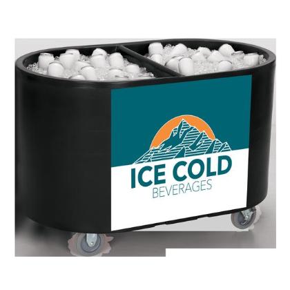 lowa Rotocast Plastics 3551174 Texas Tanker Beverage Tub - Black 