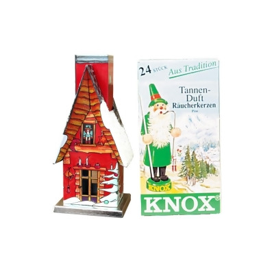 Alexander Taron 078550R Knox Metal Incense House with Incense - Red Only - 5 x 13.5 x 10 in. 