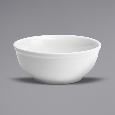 Buffalo F8000000731 13.5 oz Bright White Ware Rolled Edge Porcelain Nappie Bowl 