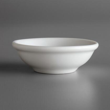 Oneida R4020000951 2 oz Fusion East Bright White Porcelain Sauce Dish 