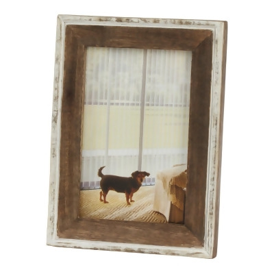SARO PF272.N57 Distressed Wooden Design Picture Frame Natural 