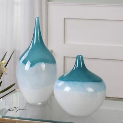 212 Main 20084 Carla Teal White Vases 
