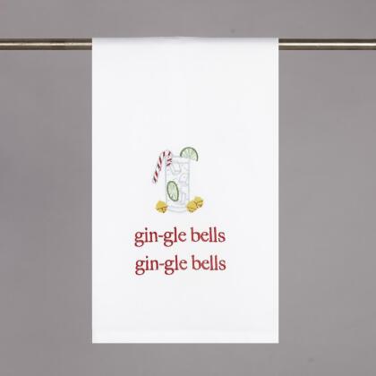 Peking Handicraft 04TG226WC 16 x 25 in. Gin-Gle Bells Kitchen Towel - Pack of 4 