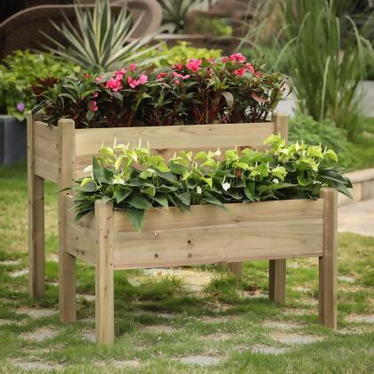 CedarCraft Elevated Cedar Planter Costco v9306.1blu.de