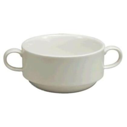 Oneida W6030000702 9.5 oz Cromwell 2-Handled Bouillon White 