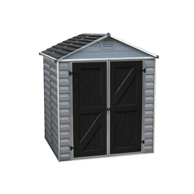 Palram - Canopia HG9605GY SkyLight Storage Shed - 6 x 5 ft. - Gray 