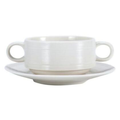 Oneida L5650000791 6.125 in. Manhattan Undecorated Rim Soup Bowl White