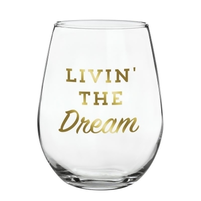 Creative Brands J1488 20 oz Stemless Wine Glass - Livin Dream 