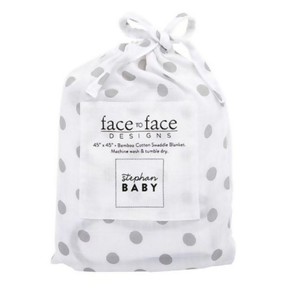 Creative Brands G5433 45 x 45 in. Face To Face Swaddle Blanket - Love Bug 