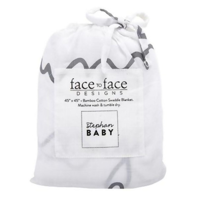 Creative Brands G5432 45 x 45 in. Face To Face Swaddle Blanket - Hunny Bunny 
