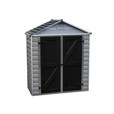 Palram - Canopia HG9603GY SkyLight Storage Shed - 6 x 3 ft. - Gray 